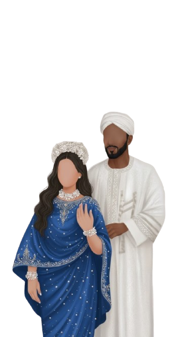 نشوى ووجدي بالزي السوداني
